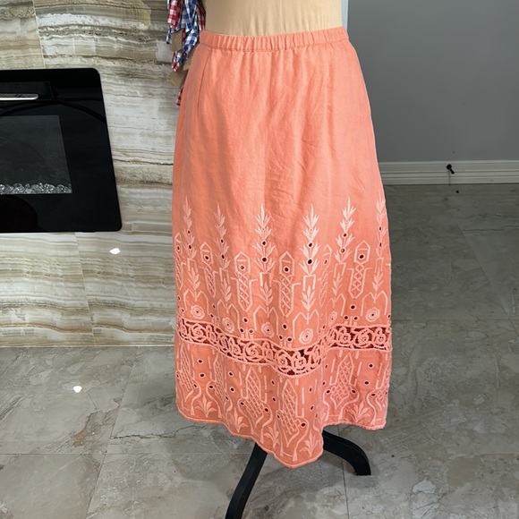 J. Jill Embroidered Maxi Skirt Size S - Picture 7 of 13
